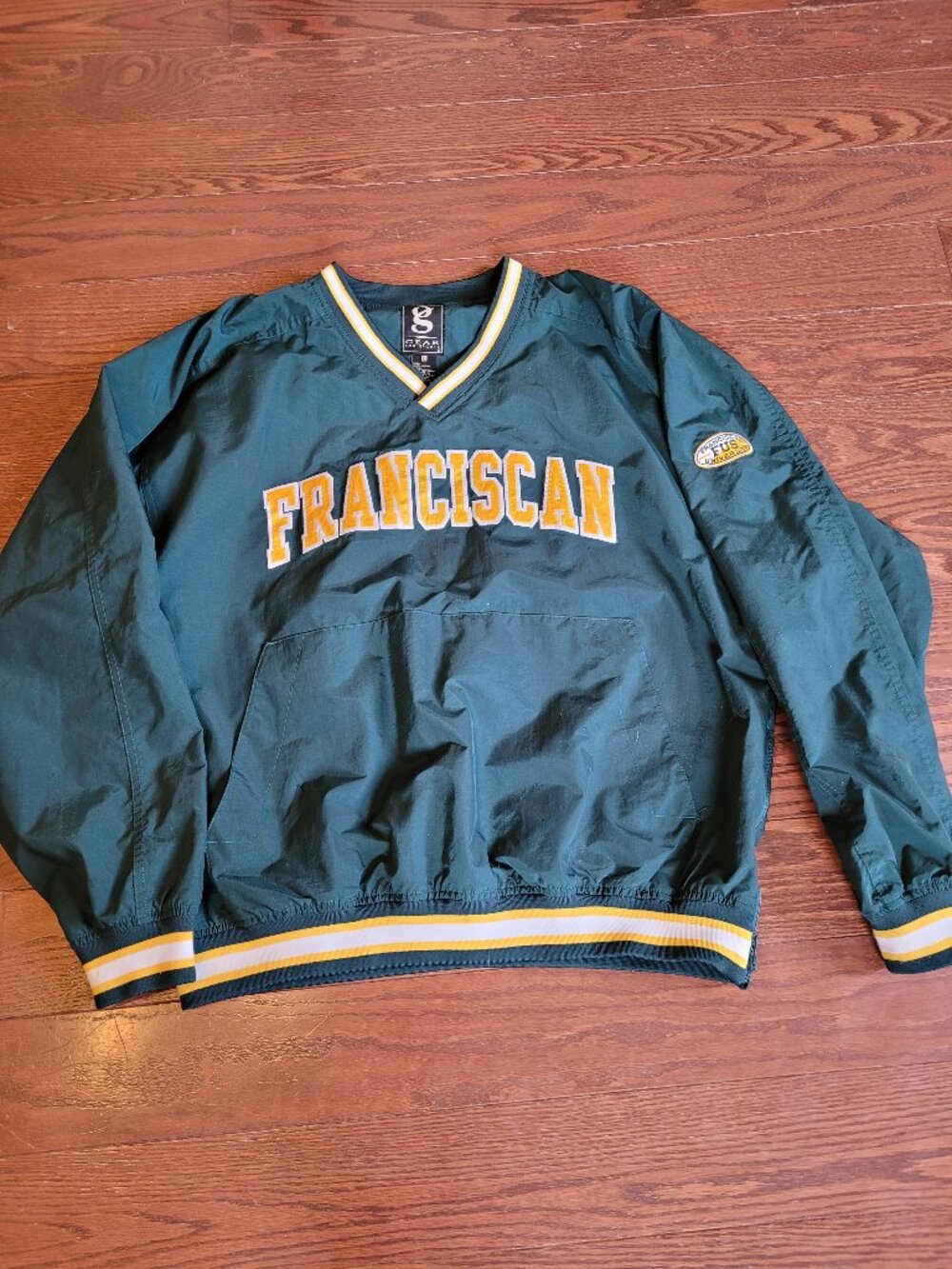 Vintage Gear For Sports Franciscan University pullover windbreaker  dark teal